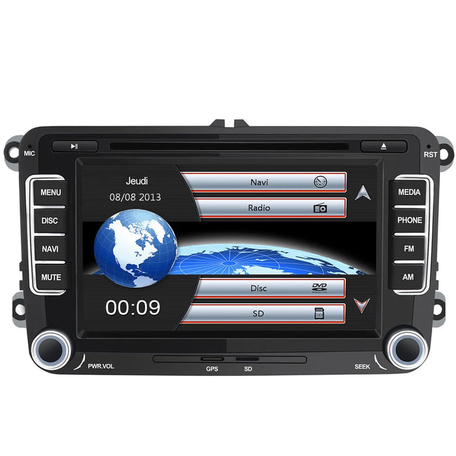 AWESAFE Car Radio 7 Inch with Touch Screen 2 DIN for Volkswagen, Autoradio for VW Passat Transporter Polo Seat Altea Skoda Jetta Touran Caddy Sharan and Many VW Models AWESAFE