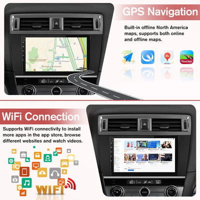 AWESAFE Car Radio For Jeep Compass 2018-2020,9 Inch Touchscreen Wireless CarPlay Android Auto AWESAFE