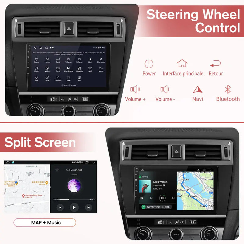 AWESAFE Car Radio For Jeep Compass 2018-2020,9 Inch Touchscreen Wireless CarPlay Android Auto AWESAFE