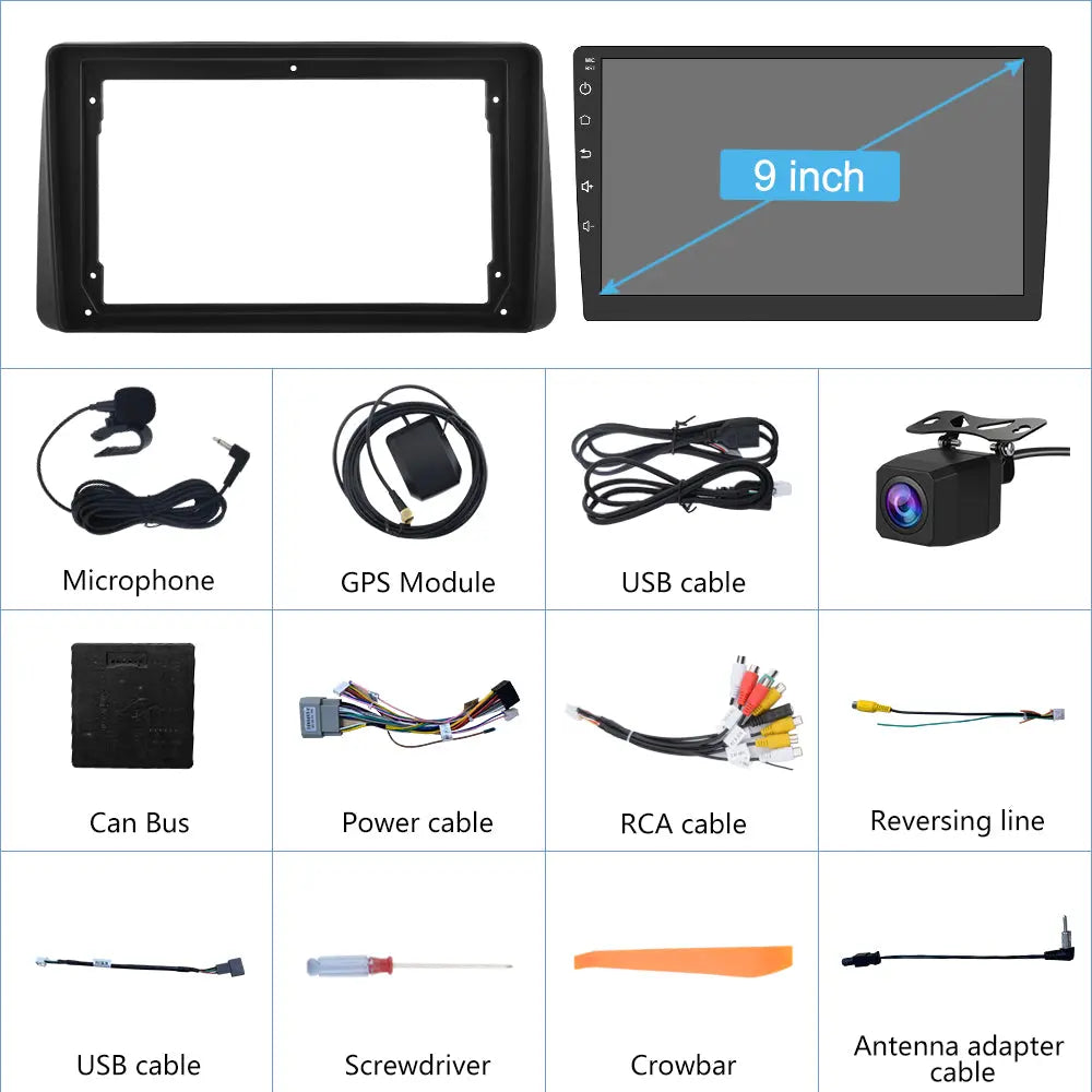 Android 13 Car Stereo For Dodge Ram 2013-2018 - 9" Touchscreen With Wireless CarPlay, Android Auto, 4GB RAM, 32GB ROM