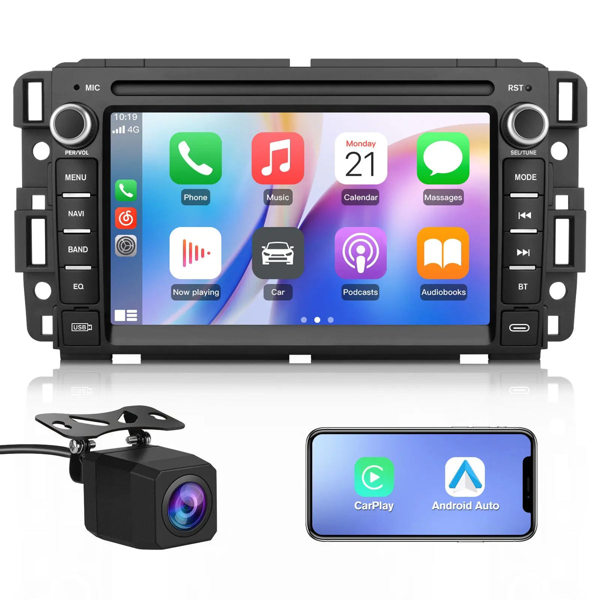 AWESAFE Car Radio Stereo 7 Inch for Chevrolet Silverado Tahoe GMC Sierra Yukon Inch Touch Screen 2022 AWESAFE