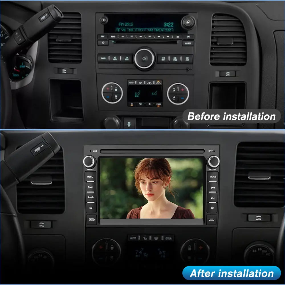 AWESAFE Car Radio Stereo 7 Inch for Chevrolet Silverado Tahoe GMC Sierra Yukon Inch Touch Screen 2022 AWESAFE