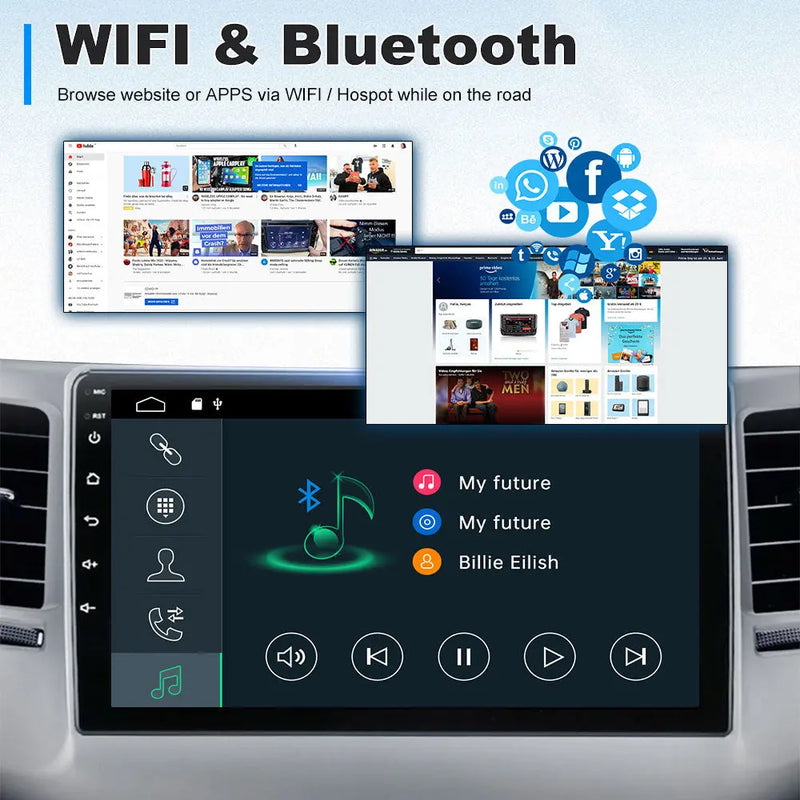 AWESAFE Car Radio Stereo Andriod 10.0 for Hyundai Tucson IX35 2015-2018, 9 inch Touch Screen Head Unit with Bluetooth WiFi Steering Wheel Control GPS 2GB+32GB AWESAFE
