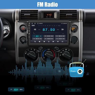 AWESAFE Car Radio Stereo Andriod 12 for Toyota FJ Cruiser 2007-2014 with Wireless Apple Carplay Andriod Auto AWESAFE