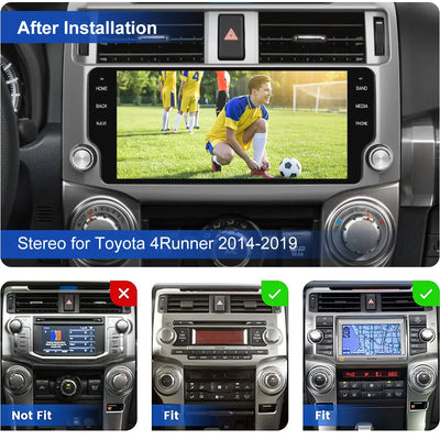 AWESAFE Car Radio Stereo Android 13 for Toyota 4Runner 2010-2019 Head Unit 4G RAM 64G ROM with Wireless CarPlay Android Auto AWESAFE