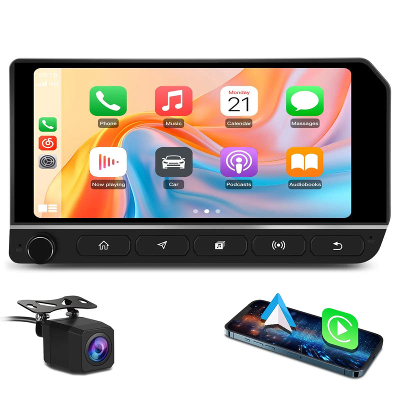 AWESAFE Car Radio Stereo Qualcomm 8 Core for Jeep Wrangler JK 2007-2018,8Core 64GB Stereo Touch Screen Android Stereo, CarPlay Android Auto, AM FM DSP, Camera AWESAFE
