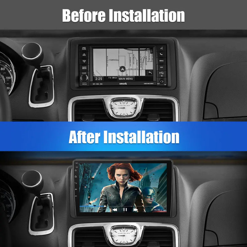 AWESAFE Car Radio Stereo for Dodge Grand Caravan 2011-2020 Chrysler Town & Country 2012-2016 with Apple CarPlay Android Auto AWESAFE