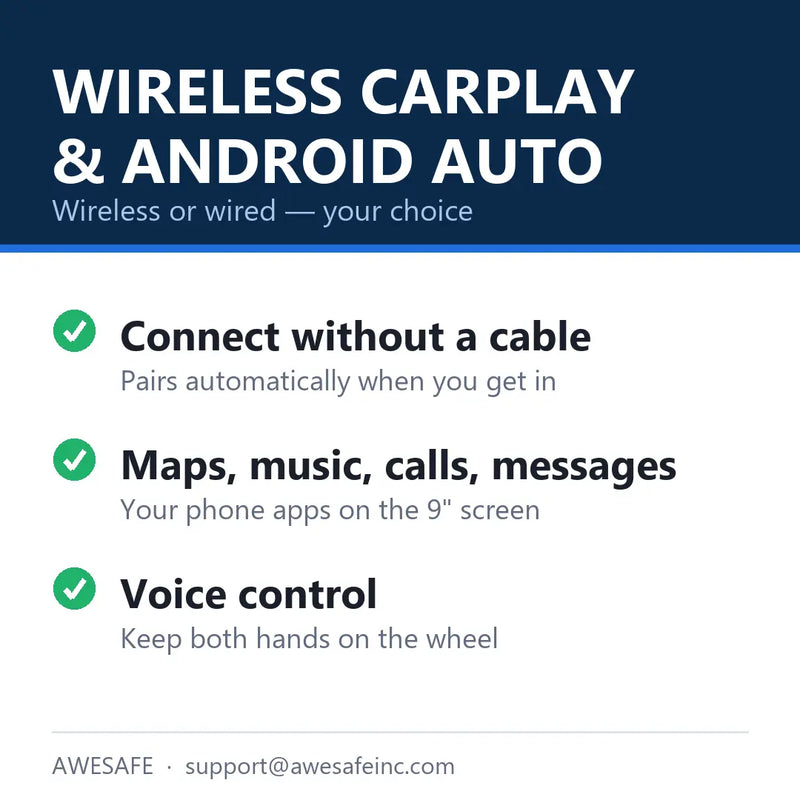 Wireless Apple CarPlay and Android Auto car radio for GMC Yukon Chevy Silverado 2007-2013