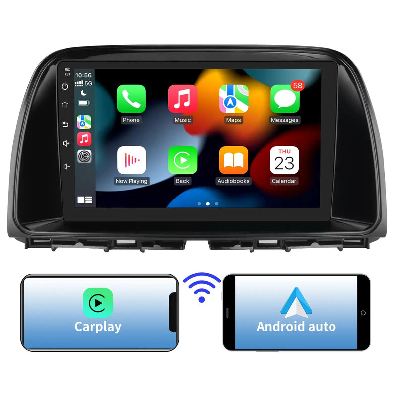 AWESAFE Car Radio Stereo for Mazda CX5 2013 2014 2015 2016 with Bluetooth GPS Apple CarPlay Andriod Auto AWESAFE