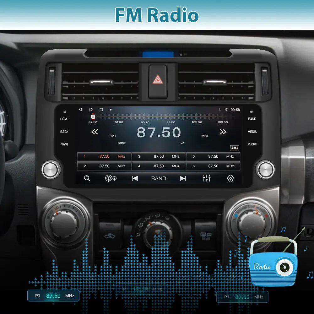 AWESAFE Car Radio Stereo for Toyota 4runner 2010-2019 4G RAM 64G