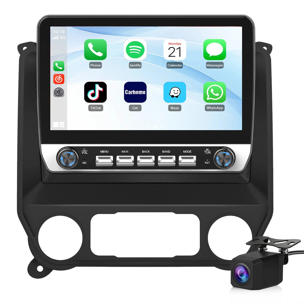 AWESAFE Car Radio Stereo with CarPlay GPS FM Radio for Chevy Silverado GMC Sierra 2014-2018 AWESAFE