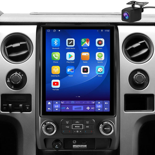 AWESAFE Car Radio Stereo with Wireless CarPlay & Android Auto GPS Bluetooth for Ford F150 - Andr 2009-2012 AWESAFE