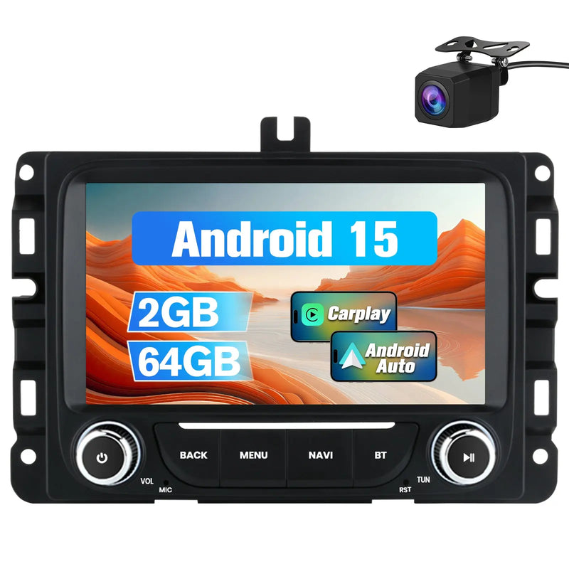 AWESAFE Car Radio Stereo with Wireless CarPlay & Android Auto GPS for Dodge Ram 1500 2500 3500 2013-2019 AWESAFE