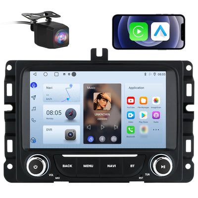 AWESAFE Car Radio Stereo with Wireless CarPlay & Android Auto GPS for Dodge Ram 1500 2500 3500 2013-2019 AWESAFE