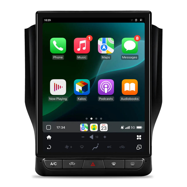 AWESAFE Car Radio Upgrade 12.1 Inch with CarPlay Bluetooth WiFi DSP SWC for Dodge RAM 1500 2500 3500 2019 AWESAFE