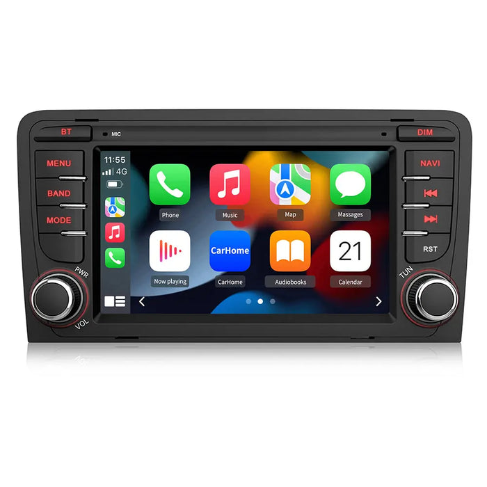 AWESAFE Car Radio for Audi A3 S3 RS3 8P 2003-2012 Android 12 System 7 Inch Touchscreen [2G+32G] with Navigation/Carplay/Android Auto/Bluetooth/WiFi AWESAFE