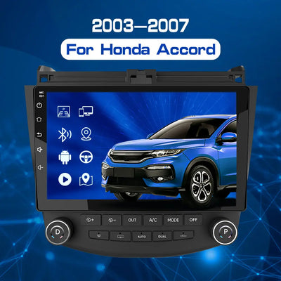 AWESAFE Car Radio for Honda Accord 2003-2007 with Split IPS Touchscreen/Steering Wheel Control/Wireless Carplay&Android Auto AWESAFE