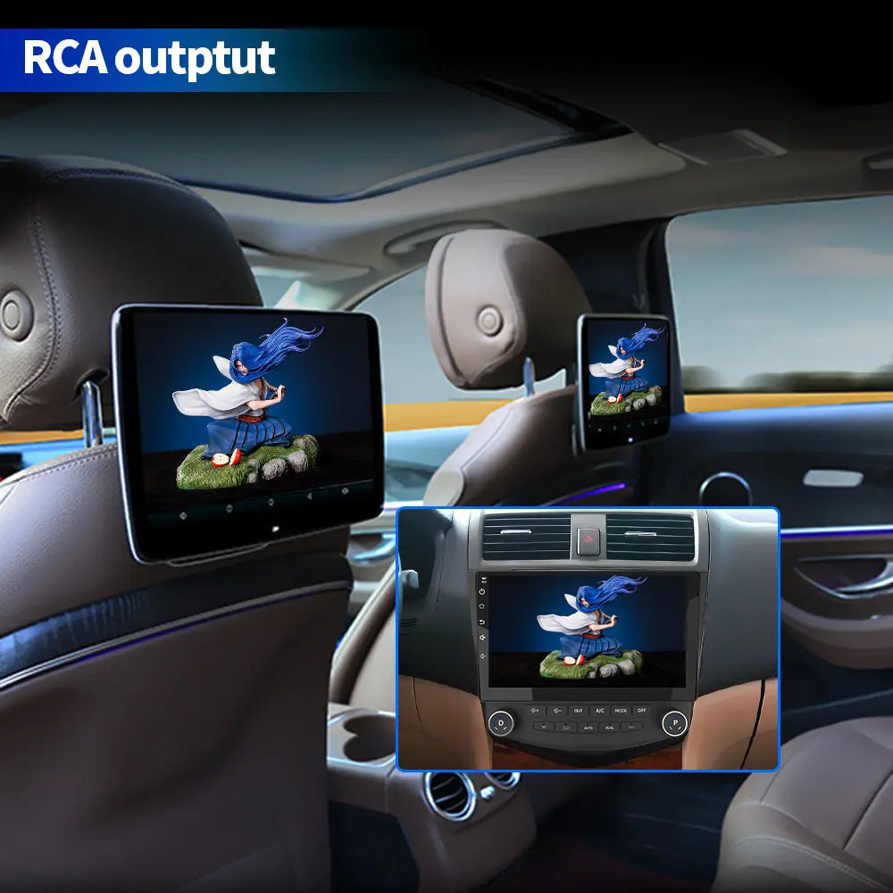 AWESAFE Car Radio for Honda Accord 2003-2007 with Split IPS Touchscreen/Steering Wheel Control/Wireless Carplay&Android Auto AWESAFE