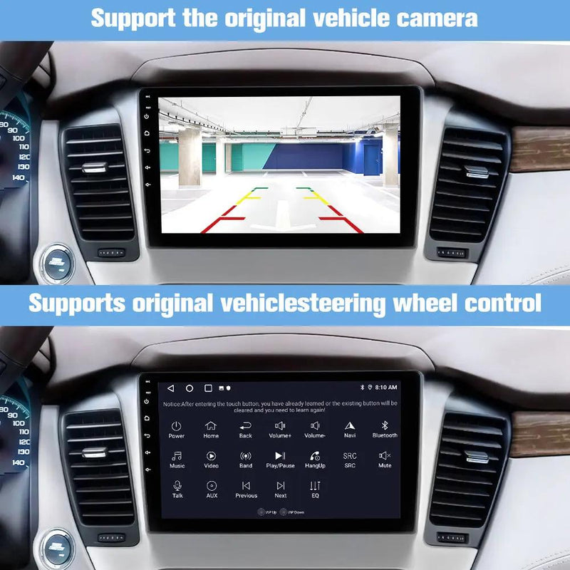 AWESAFE Car Stereo 10.1 Inch Android 13 for Chevrolet Tahoe 2015-2019-Snapdragon 6125, 4G+64G, CarPlay & Android Auto, GPS, Dual Bluetooth 5.0 AWESAFE