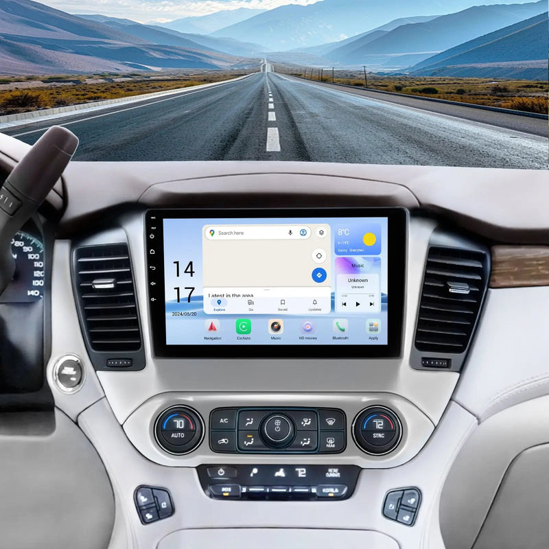 AWESAFE Car Stereo 10.1 Inch Android 13 for Chevrolet Tahoe 2015-2019-Snapdragon 6125, 4G+64G, CarPlay & Android Auto, GPS, Dual Bluetooth 5.0 AWESAFE