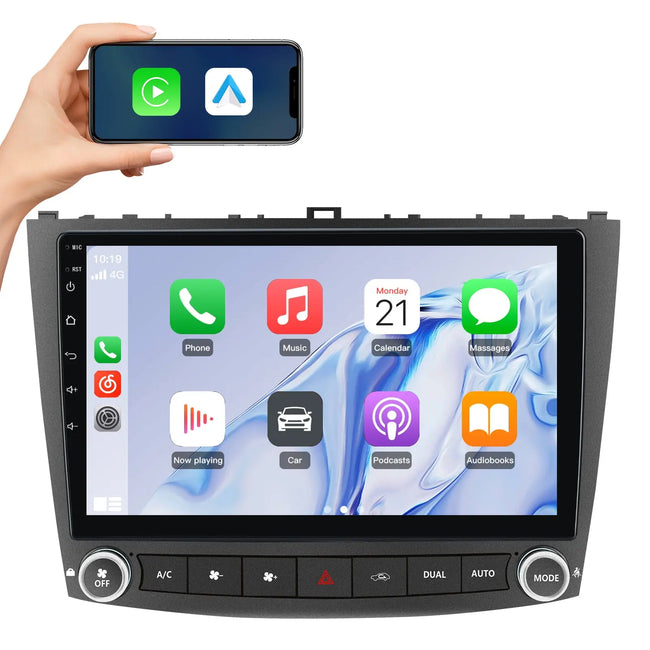 AWESAFE Car Stereo For Lexus IS250 IS300 IS200 IS220 IS350 2005-2012,Android 13 10'' Touchscreen Bluetooth Car Radio with Wireless Carplay & Android Auto AWESAFE