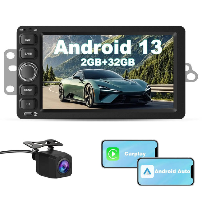 AWESAFE Car Stereo Radio for 2003-2006 Chevrolet Silverado, 7" Touchscreen Android 13 System with CarPlay/Android Auto, AHD 720P Camera, Bluetooth, 2+32G/2+64G AWESAFE SHOP