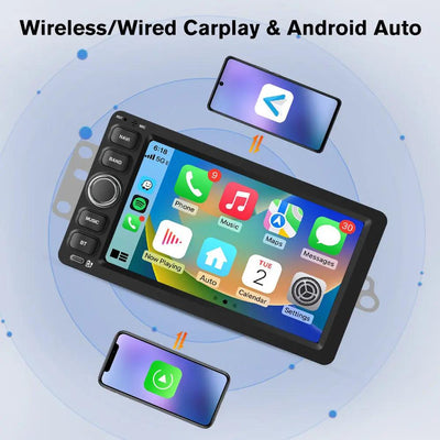 AWESAFE Car Stereo Radio for 2003-2006 Chevrolet Silverado, 7" Touchscreen Android 13 System with CarPlay/Android Auto, AHD 720P Camera, Bluetooth, 2+32G/2+64G AWESAFE SHOP