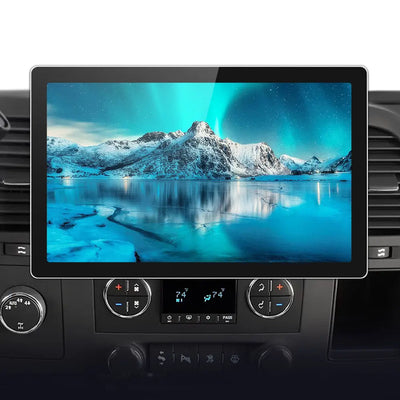 AWESAFE Car Stereo for Chevy Silverado, Tahoe & GMC Sierra 1500, 13.1" 2K QLED Touchscreen, 6GB RAM 128GB ROM, Wireless CarPlay & Android Auto, 4G LTE, GPS, Bluetooth, HD Backup Camera AWESAFE