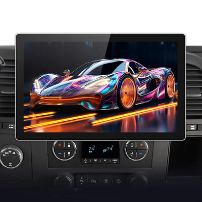 AWESAFE Car Stereo for Chevy Silverado, Tahoe & GMC Sierra 1500, 13.1" 2K QLED Touchscreen, 6GB RAM 128GB ROM, Wireless CarPlay & Android Auto, 4G LTE, GPS, Bluetooth, HD Backup Camera AWESAFE