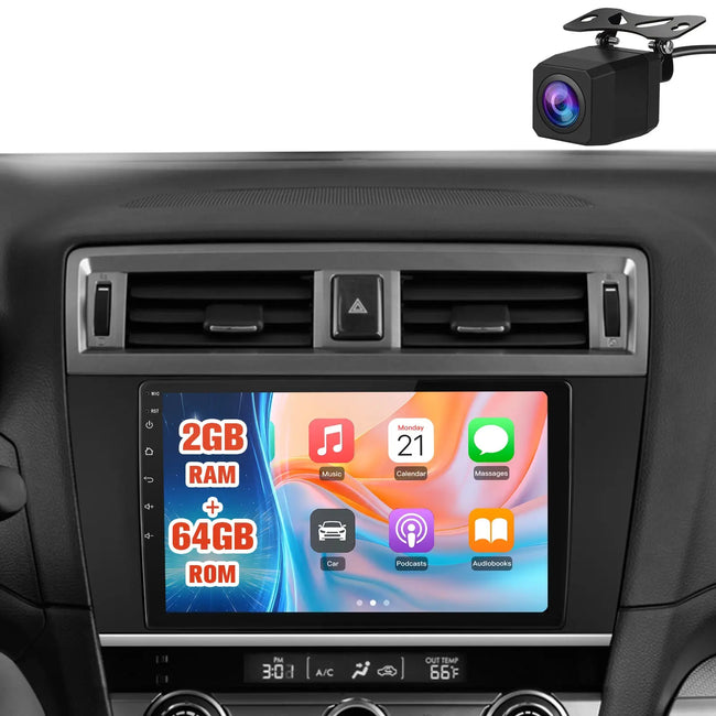AWESAFE Car Stereo for Subaru Outback Legacy 2015 2016 2017 2018, Touchscreen Car Radio Wireless CarPlay Android Auto WiFi GPS Navigation AM/FM Radio SWC Backup Camera 2GB+64GB AWESAFE