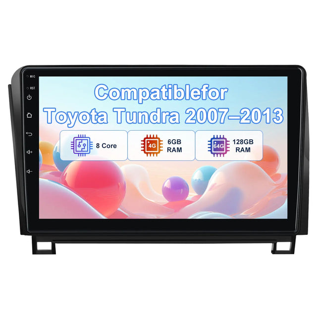 AWESAFE Car Stereo for Toyota Tundra 2007–2013, Sequoia 2008-2018, 10.1" HD Touch Screen, Android 15, 6GB RAM 128GB ROM, Wireless CarPlay & Android Auto, Bluetooth 5.0/WiFi 6, GPS, HD Backup Camera AWESAFE SHOP