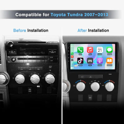 AWESAFE Car Stereo for Toyota Tundra 2007–2013, Sequoia 2008-2018, 10.1" HD Touch Screen, Android 15, 6GB RAM 128GB ROM, Wireless CarPlay & Android Auto, Bluetooth 5.0/WiFi 6, GPS, HD Backup Camera AWESAFE SHOP