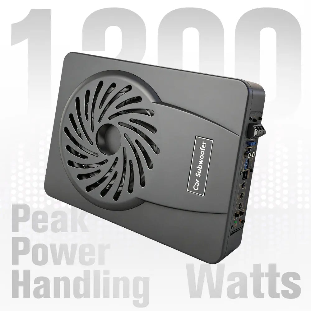 AWESAFE Car Subwoofer with 1200W Power,10 Inch Built-in AMP 360° Surrounding Sound AWESAFE