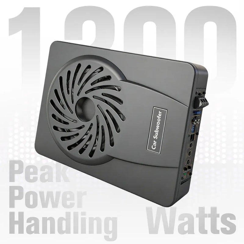 AWESAFE Car Subwoofer with 1200W Power,10 Inch Built-in AMP 360° Surrounding Sound AWESAFE