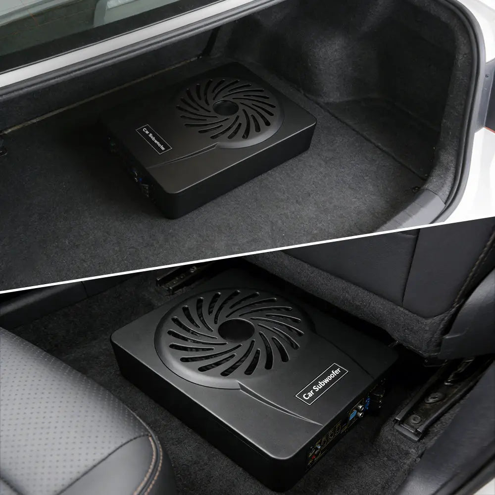AWESAFE Car Subwoofer with 1200W Power,10 Inch Built-in AMP 360° Surrounding Sound AWESAFE