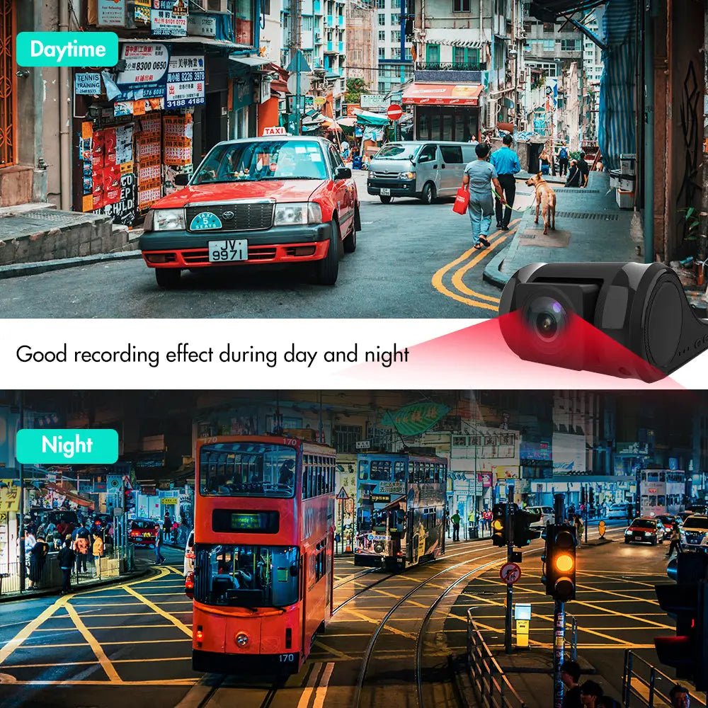 AWESAFE Dash Cam for Cars 1080P FHD Dash Camera,Car Front Camera for Android Radio, G-Sensor, WDR, Parking Monitor, Loop Recording, Motion Detection,WiFi AWESAFE