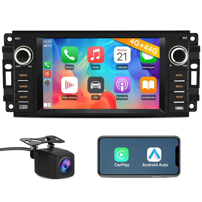 AWESAFE Dodge RAM - Ave (2009-2012) Android 15 Car Radio · Wireless CarPlay · Android Auto AWESAFE