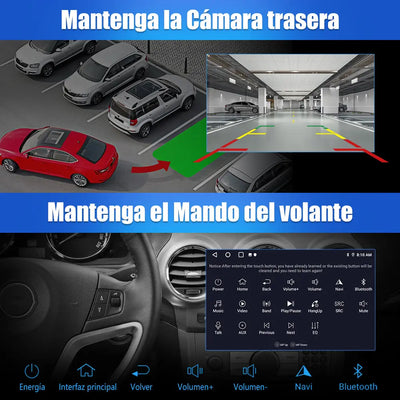 AWESAFE Estéreo Coche Android 13 para BMW 1 Serie E81 E82 E87 E88 9 Pulgadas 2GB+32GB GPS Navigation Bluetooth CarPlay Android Auto Asistencia Estacionamiento Controles al Volante AWESAFE