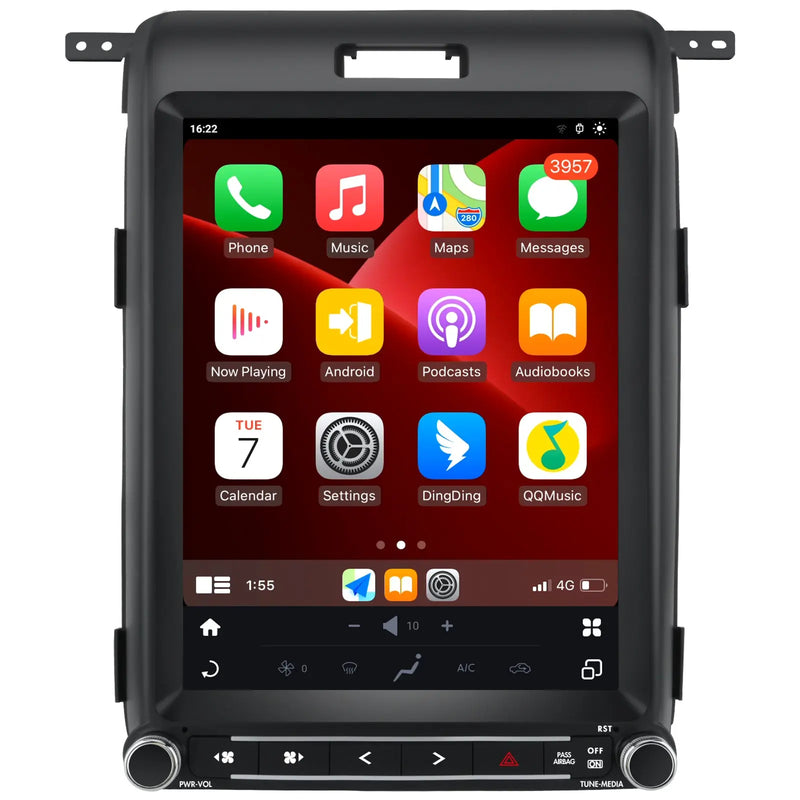 AWESAFE Ford F150 (2013-2014)- Qualcomm Android 15 Car Radio · Wireless CarPlay · Android Auto · Off-Road Inclinometer Pro AWESAFE
