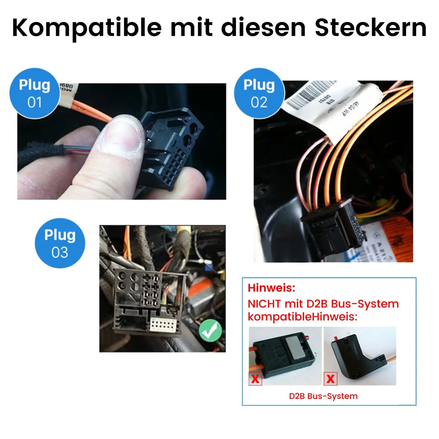 AWESAFE Lichtwellenleiter-Decoder Box für Porsche Cayenne und für Mercedes Benz ML/GL/R-Klass Serie Autoradios AWESAFE