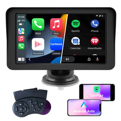 AWESAFE Navigationsgeräte für Auto mit CarPlay und Android Auto, Mirrorlink, Bluetooth, Navi für LKW PKW KFZ, 7 Zoll Touchscreen GPS Navigation AWESAFE SHOP