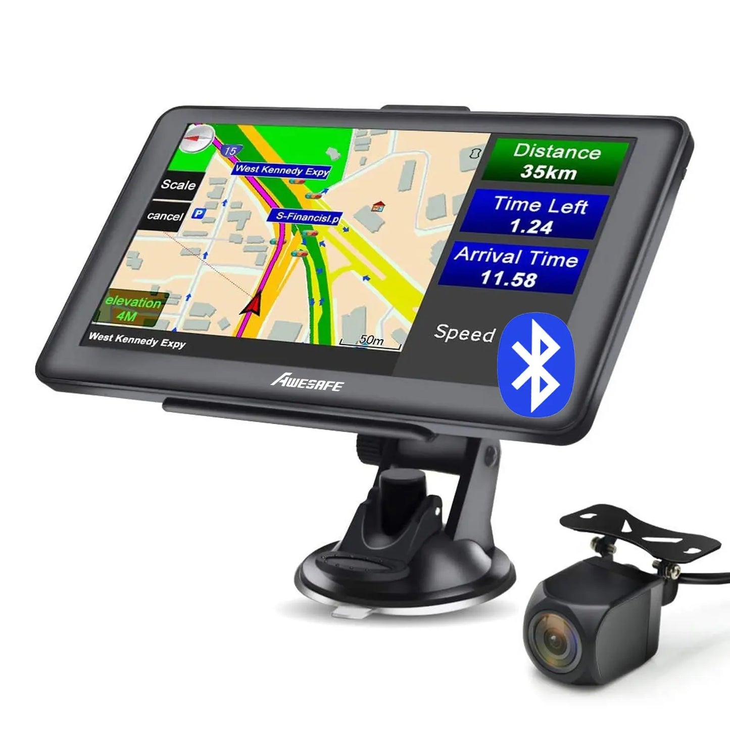 Navigatore GPS Auto E Camion Da 9 Pollici - Mappe Europa Aggiornate 2025, Avvisi Autovelox E Assistenza Corsia - Foto 6