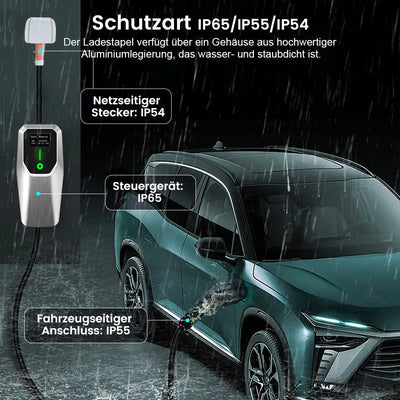 AWESAFE Portable Universelles Ladegerät für Elektrofahrzeuge vom Tyy Mobile Wallbox für 11 KW Elektrofahrzeuge AWESAFE