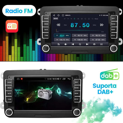 AWESAFE Radio Auto Android 15 2 GB + 64 GB Cu 4 Nuclee Pentru VW Golf 5, Golf 6, Seat Și Skoda AWESAFE