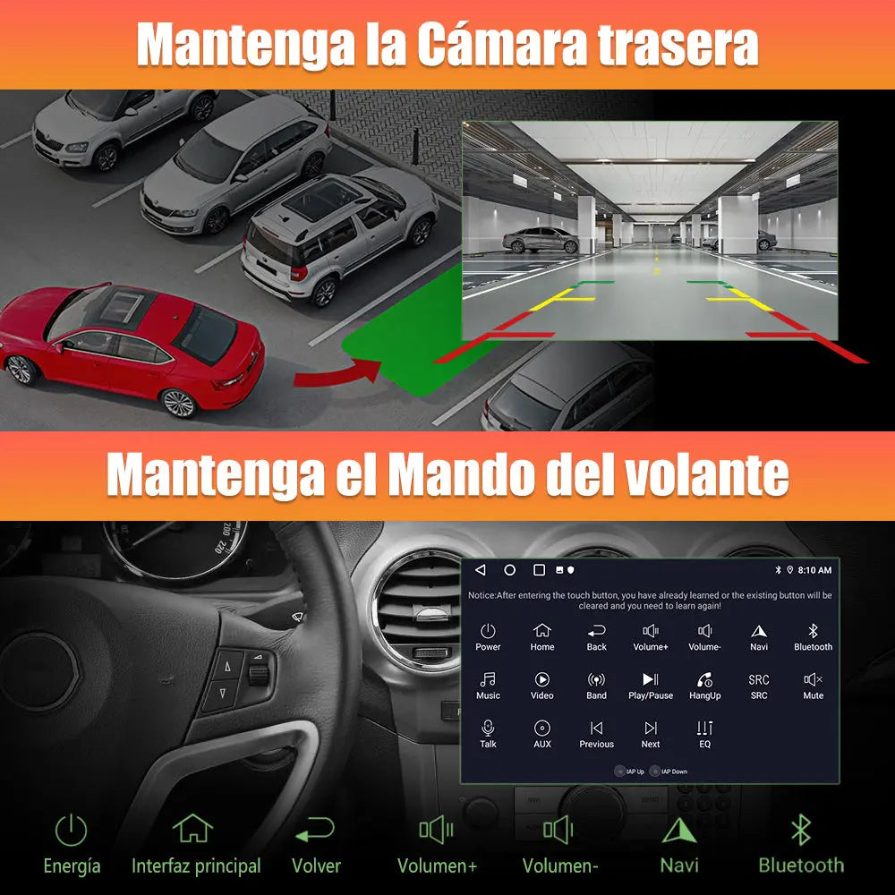 AWESAFE Radio Coche Android 13 para Seat Altea XL y Toledo 9 Pulgadas 6GB+128GB GPS Navigation Bluetooth CarPlay Android Auto Controles al Volante AWESAFE