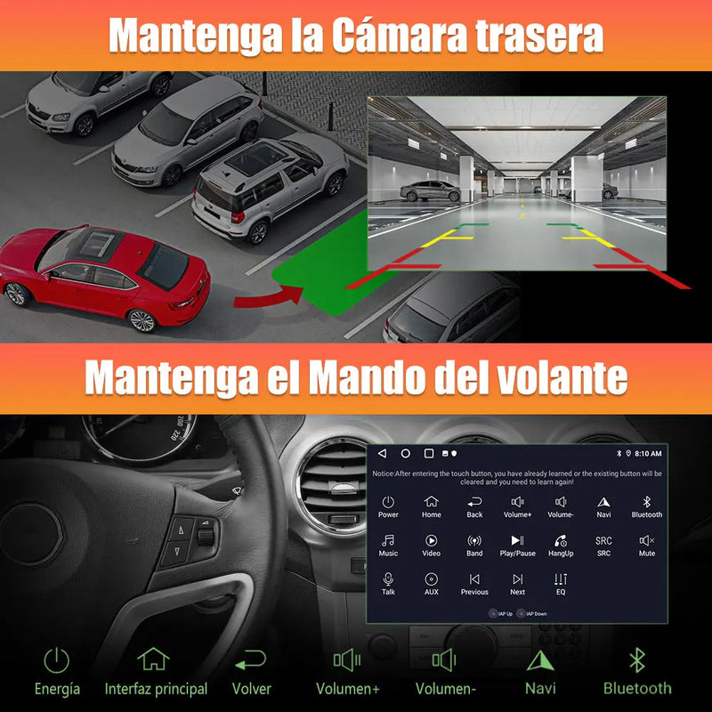 AWESAFE Radio Coche Android 13 para Seat Altea XL y Toledo 9 Pulgadas 6GB+128GB GPS Navigation Bluetooth CarPlay Android Auto Controles al Volante AWESAFE