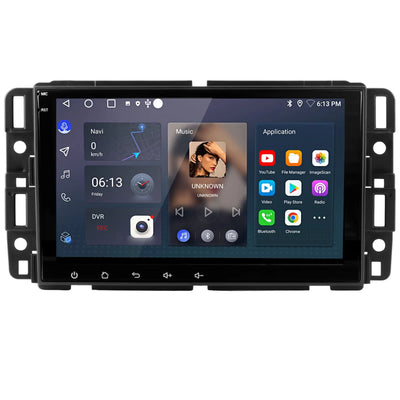 AWESAFE Radio Touchscreen Stereo with Wireless CarPlay & Android Auto GPS WiFi for GMC Sierra Yuk 2006-2013 AWESAFE