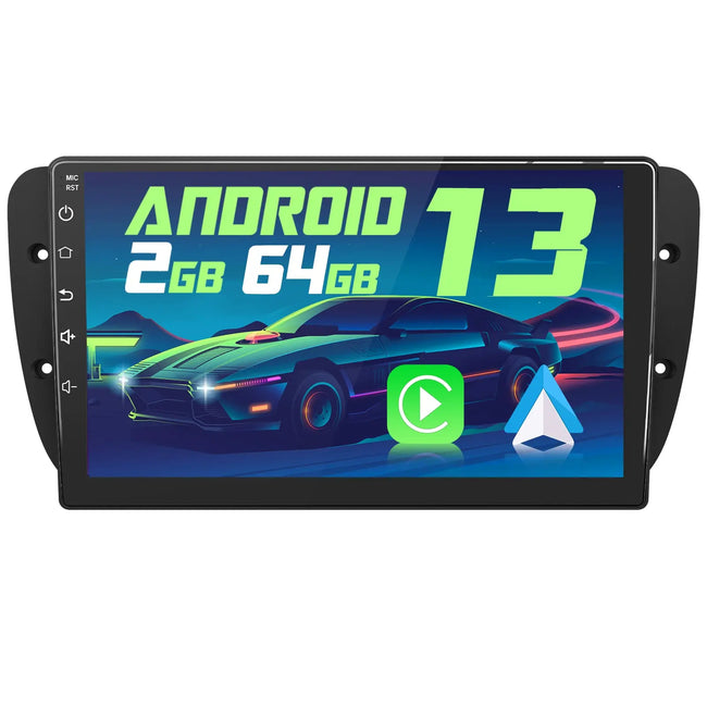 AWESAFE Radio de Coche Seat Ibiza 6J 2009-2013, Autoradio de 9 Pulgadas Pantalla Táctil,con WiFi/GPS/Bluetooth/DSP/RDS/USB/FM/24Temas, Apoyo Mandos Volante, Carplay/Android Auto AWESAFE