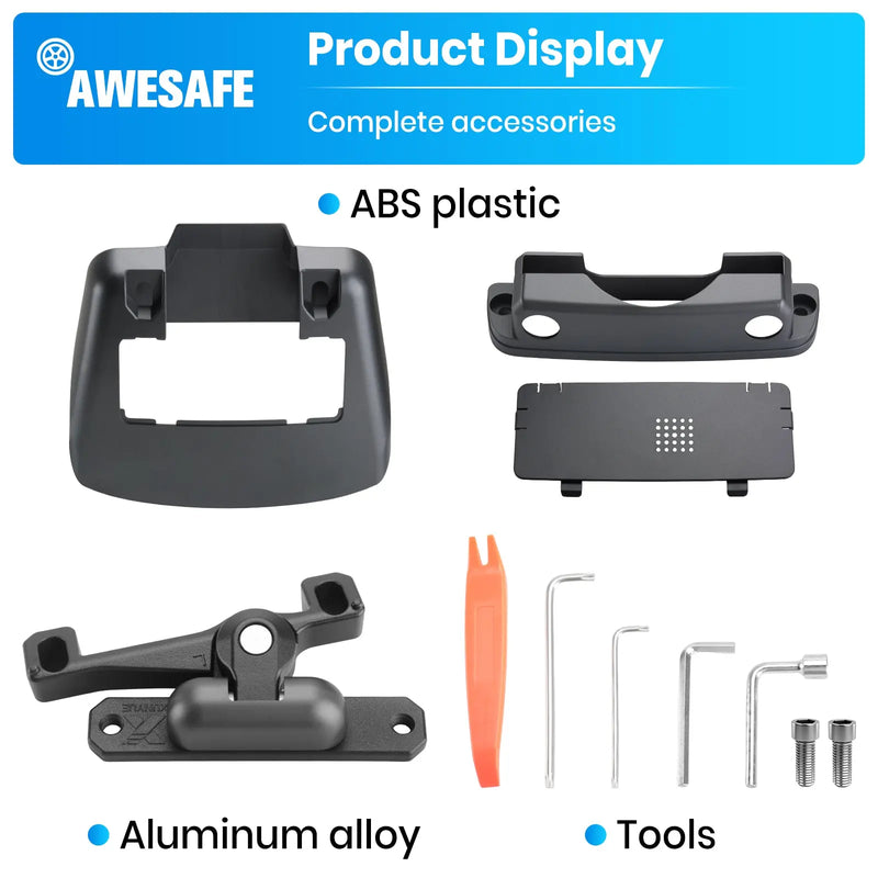 AWESAFE Screen Swivel Mount for Tesla Model 3 Highland 2024 2025,Left/Right 30° Up/Down 15° Four Directions Adjustment Center Console Navigation Screen Rotating Holder AWESAFE