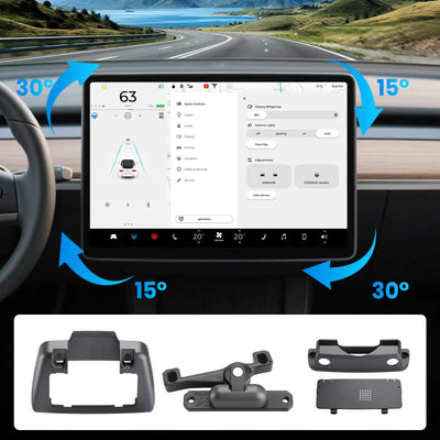 AWESAFE Screen Swivel Rotate Mount for Tesla Model 3 2017-2023 & Model Y 2020-2025,Four Directions Rotation Adjustment Center Console Navigation Screen Rotating Holder AWESAFE SHOP
